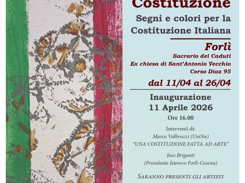 Mostra Prove artistiche di Costituzione a Forlì